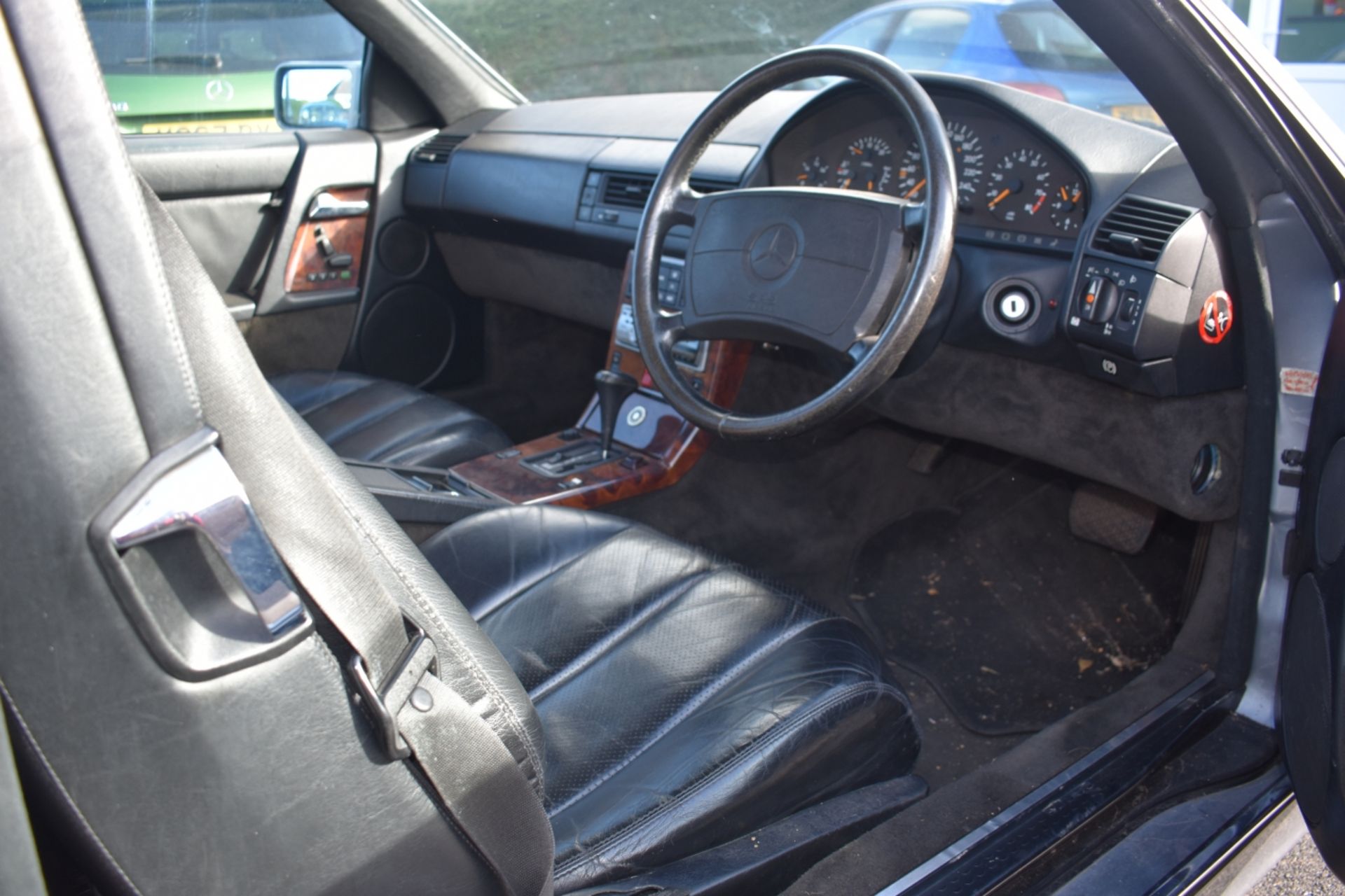 A 1991 Mercedes-Benz 300 SL-24 Registration number H681 HKJ Grey and black leather V5C MOT expires - Image 2 of 15