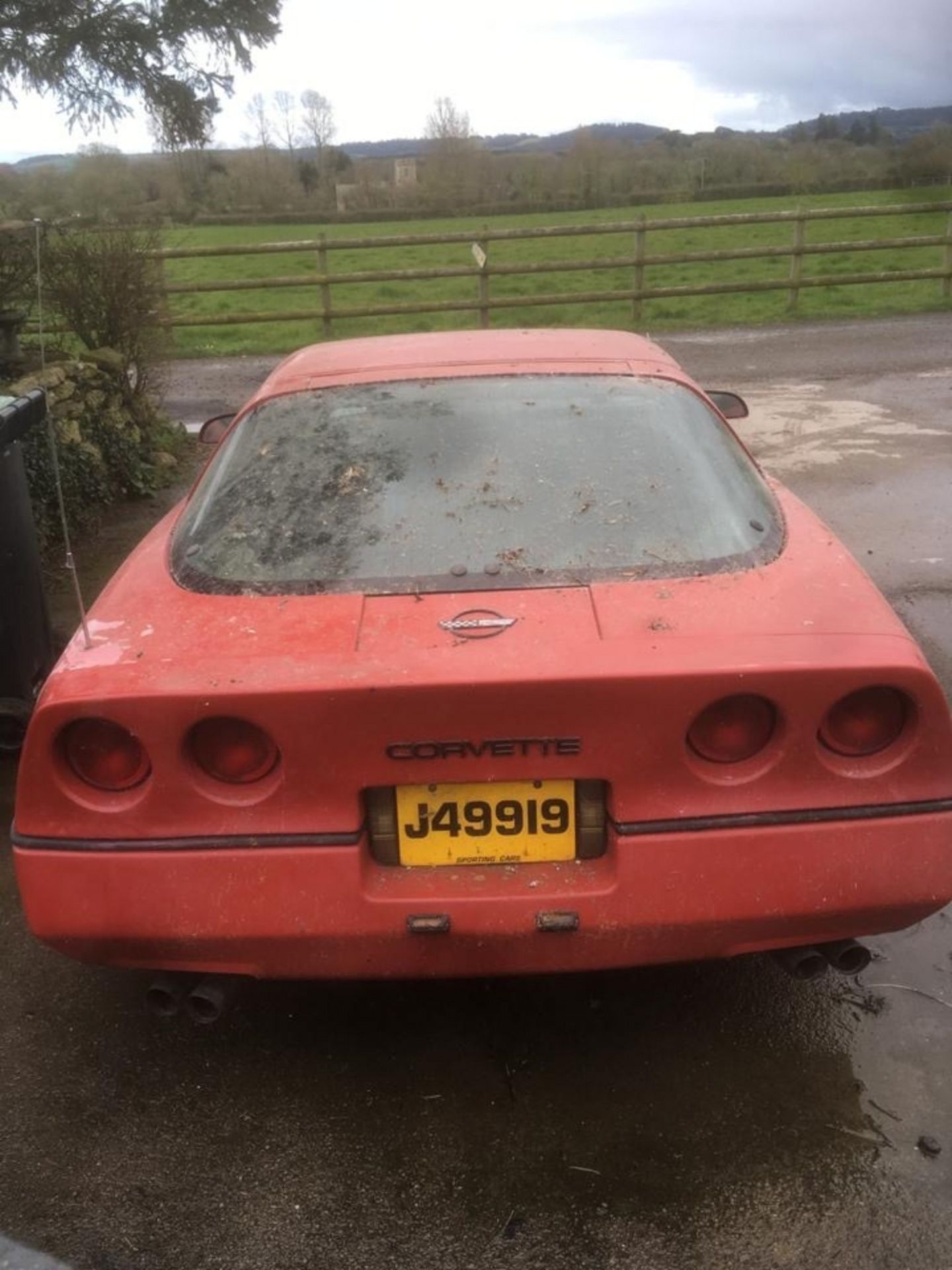 A 1983 Chevrolet Corvette C4 Registration number A541 OEL Chassis number IGIAY0784E5128138 Red and - Image 4 of 15
