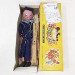 A Pelham puppet, Sailor, in original box Strings tangled