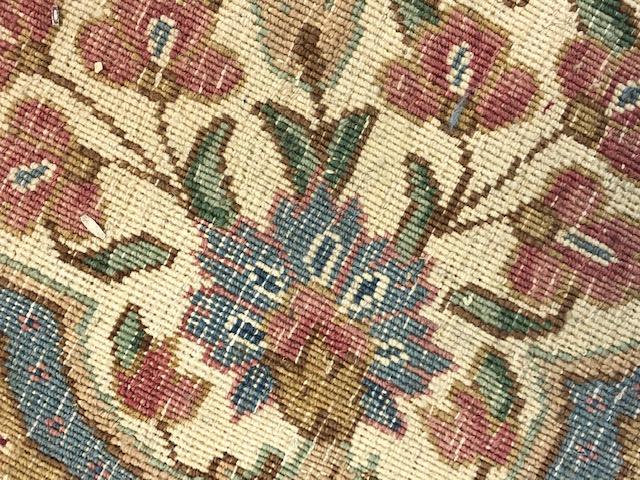 A large Persian carpet, with floral decoration on a blue ground, approx. 450 x 370 cm - Image 17 of 19