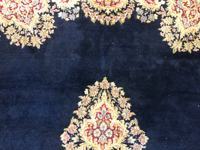 A large Persian carpet, with floral decoration on a blue ground, approx. 450 x 370 cm - Image 8 of 19