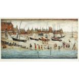 After Laurence Stephen Lowry (1887-1976) The Beach, an artist proof print, signed in pencil, and