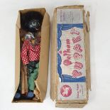 A Pelham puppet, Golly, in original brown box