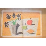 After David Hockney (b. 1937), 'Two Apples & One Lemon & Four Flowers', offset newsprint lithograph,