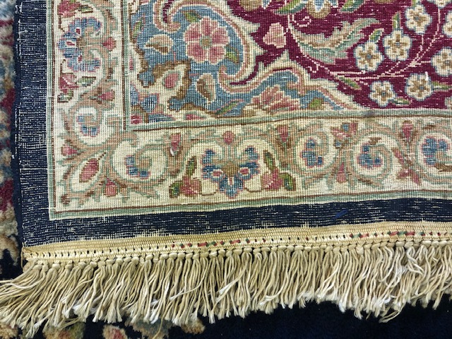 A large Persian carpet, with floral decoration on a blue ground, approx. 450 x 370 cm - Image 13 of 19