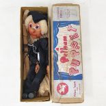 A Pelham puppet, School Master, in original brown box