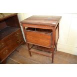 A late Victorian walnut card table, with four drop leaves, on reeded square legs, 53 cm (closed)