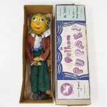 A Pelham puppet, Mr Turnip, in original brown box