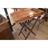 A butler's tray, on a folding stand, 69 cm wide Report by RB Tray gallery repaired