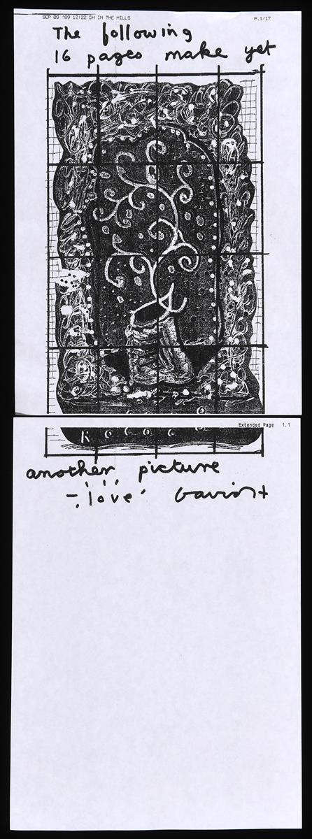 After David Hockney (b. 1937), 'Rococo', a fax copy picture, dated September 1989, comprising thirty - Image 3 of 9