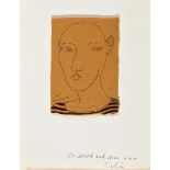 Colin Self (b. 1941), a figure in a stripped top, initialled and dated 26.8.2006, pen and ink on