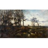 George Boyle, (1826-1899), a wooded landscape, oil on canvas, signed, 74 x 126 cm See illustration