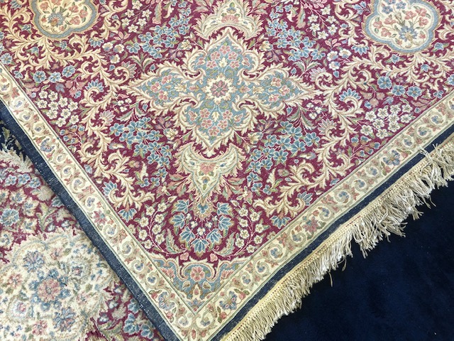 A large Persian carpet, with floral decoration on a blue ground, approx. 450 x 370 cm - Image 12 of 19