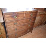 A 19th century mahogany chest, of five drawers, 102 cm wide