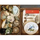 Assorted ceramics, glass, a part table service of plated cutlery, pictures and other items (qty)