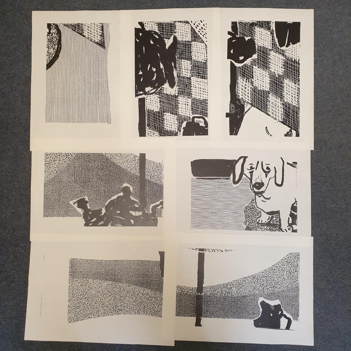 After David Hockney (b. 1937), a series of twenty six fax photocopies, assorted designs and - Image 2 of 4