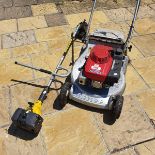 An Honda HR216 petrol lawn mower, and a McCulloch petrol strimmer (2)