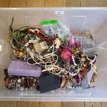A large group of costume and other jewellery (box)