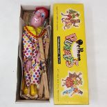 A rare Pelham puppet, Clever Willie Clown, with special instructions, in a yellow box