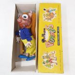 A Pelham puppet, Tufty the Squirrel, lacks one finger, in original yellow box