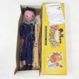 A Pelham puppet, Sailor, in original box