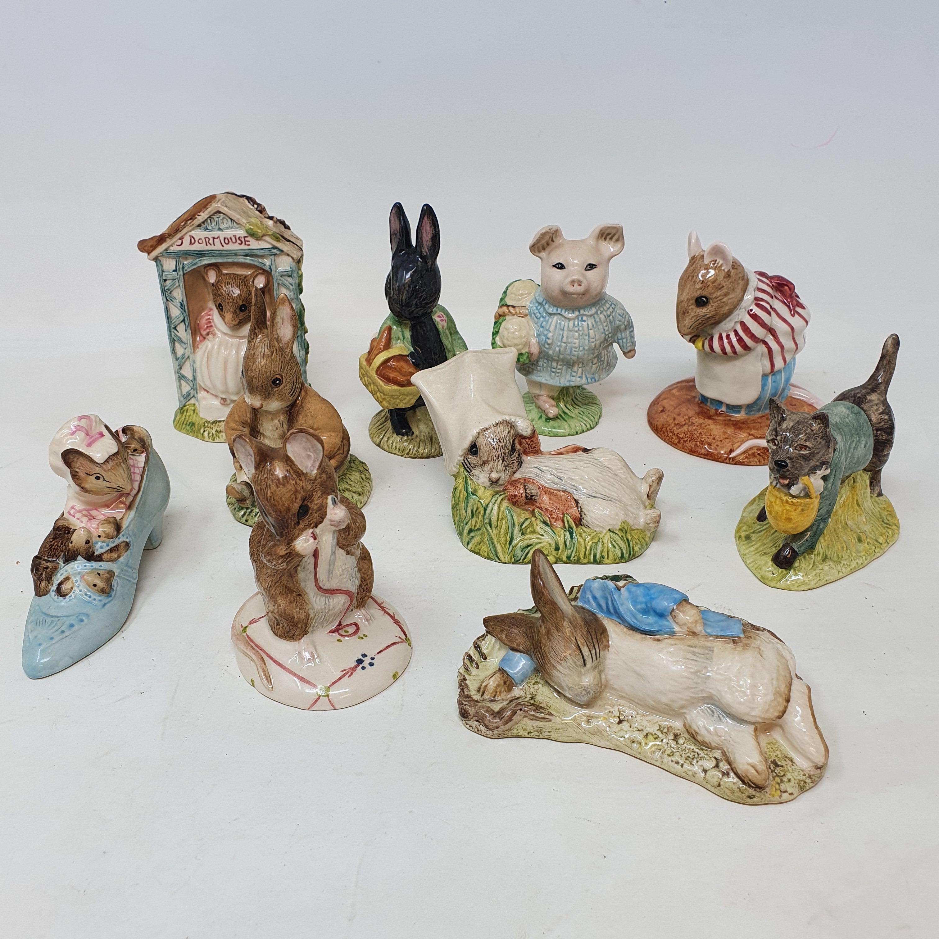 A group of Royal Albert and Royal Doulton Beatrix Potter figures, including Jemima Puddleduck, and - Image 2 of 3