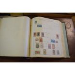 An album of stamps, mainly Europe, early to about 1920, in an album (album poor condition)