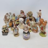 A group of Royal Albert Bunnykins figures, including Mittens and Moppet, The Christmas Stocking