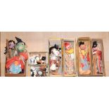 A Pelham puppet, Horse, in original yellow box, and other assorted puppets (qty)