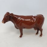 A Beswick red poll cow, 4111, boxed