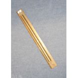 W Ottway & Co. Ltd brass ?Arclight? parallel rolling rule, 61 cm