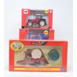 A collection of Britains tractors, agricultural machinery, all boxed, to include 42793, 42491,