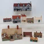 A Goss cottage, House at Lichfield, and other assorted Goss cottages, slight damge (qty)
