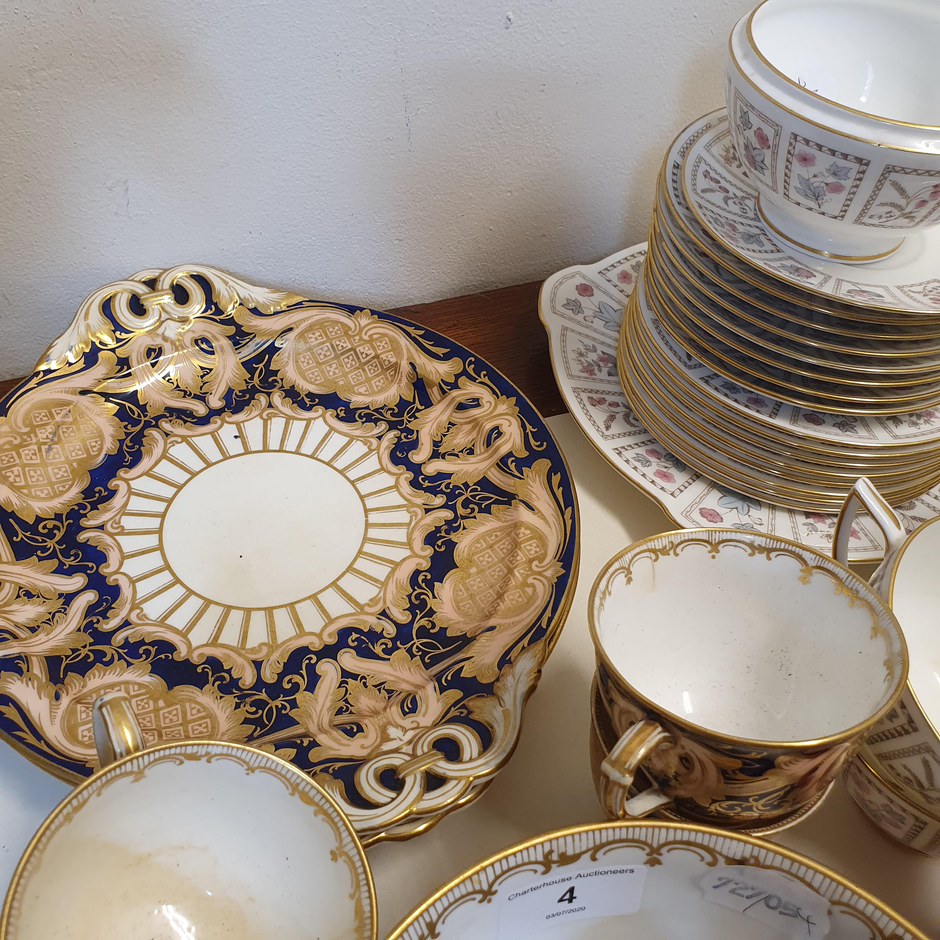 A Wedgwood part coffee set, a Victorian part tea set, and other similar wares, some damages - Image 4 of 4