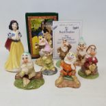 A set of Royal Doulton Snow White and the Seven Dwarfs, limited edition 514/2000, with