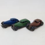 A Dinky Toys Rover, 36D, and two other Dinky Toys cars (3)