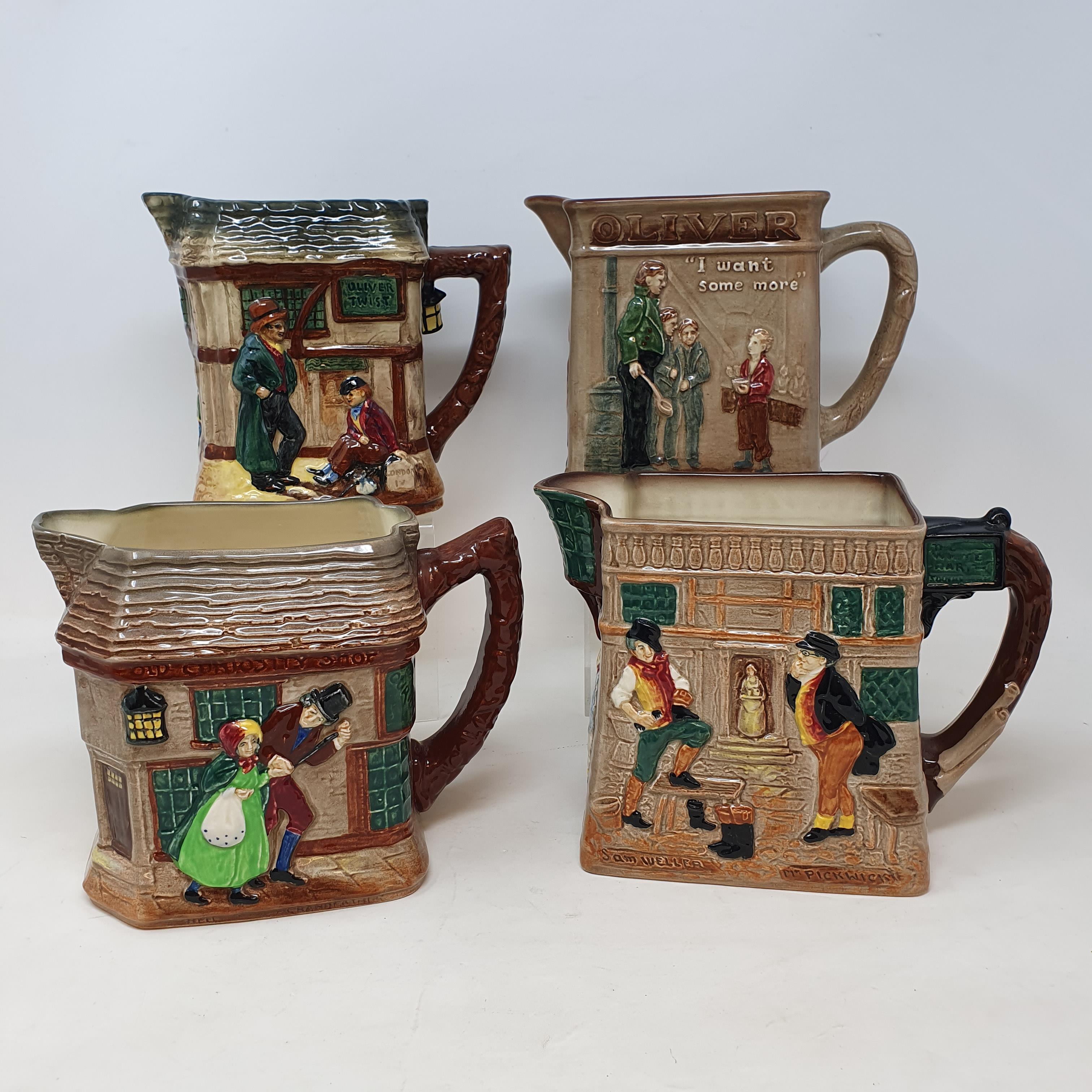 Four Royal Doulton Series Ware jugs, The Old Curiosity Shop, Oliver Twist, Oliver Asks for More, and - Image 3 of 5