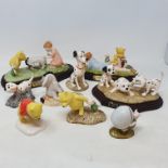 A Royal Doulton Winnie the Pooh collection, Pooh and Piglet - The Windy Day WP2, fourteen other
