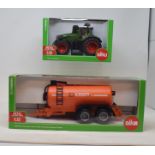 A collection of Siku tractors and agricultural machinery, all boxed, to include 2054, 3287, 2270,