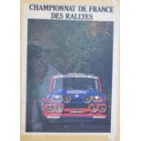 Assorted Renault car posters, and other items (qty)