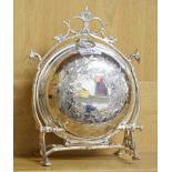 A Victorian style plated muffin box, 26 cm high Report by RB Modern