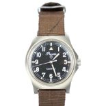 A Precista British Military RAF issue gentleman?s wristwatch, circa 1984, quartz movement, no. 6BB/