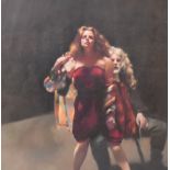 Robert Lenkiewicz (British, 1941-2002), ?Painter with Janine Pecorini, St Anthony Theme?, limited