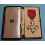 An MBE, awarded to Mr James Walter Collins, in box of issue, with citation and assorted letters,