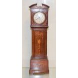 A late 19th/early 20th century Houghton & Gun, London, novelty clock in the form of a longcase, in