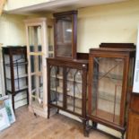 A modern display cabinet, 61 cm wide, three display cabinets, and a hanging corner cupboard (5)