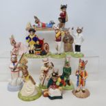 A group of Royal Doulton Bunnykins, including Online Bunnykins, DB238, Mr Punch Bunnykins, DB234,