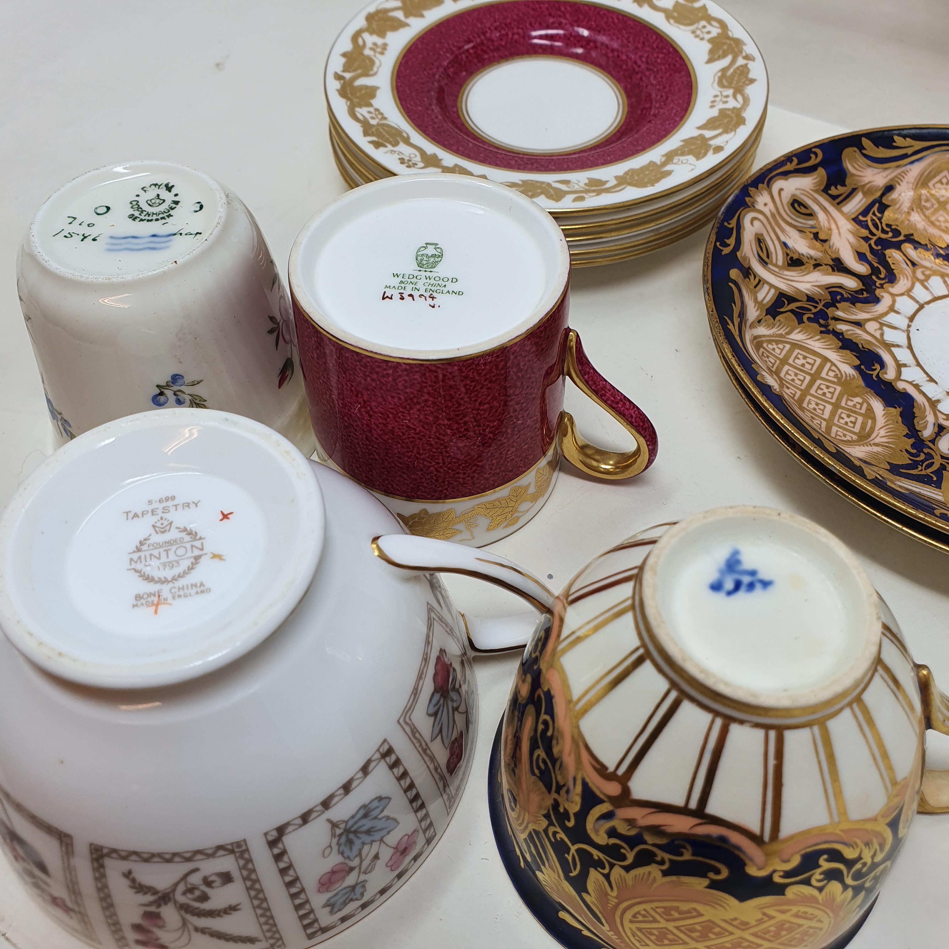 A Wedgwood part coffee set, a Victorian part tea set, and other similar wares, some damages - Image 2 of 4