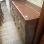 A 19th century mahogany secretaire chest, 120 cm wide Report by JS Base of a secretaire bookcase