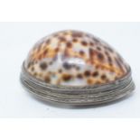 A George III silver mounted shell snuff box, Thomas Phipps, Edward Robinson & James Phipps, probably